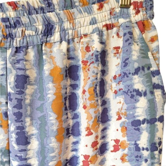 Tolani Collection Blue Absract Print Drawstring Pants Size L - Picture 4 of 6